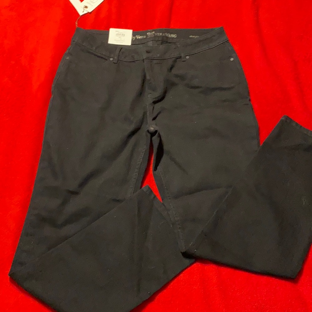 NWT Black Jeans Vera Wang 14 straight